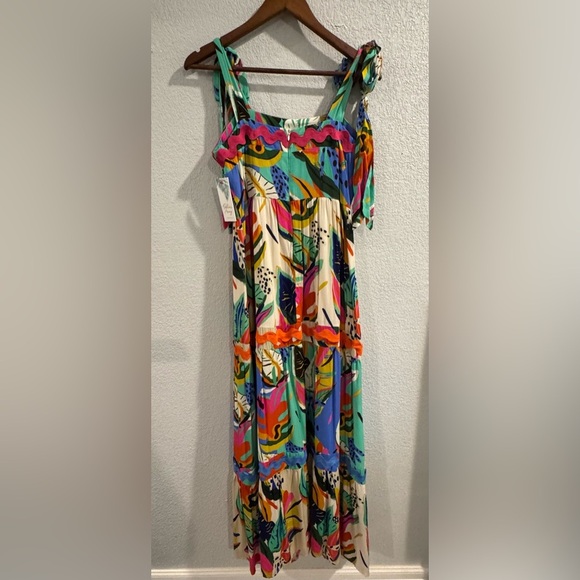 Red Dress Boutique Palms Away Tropical Print M - Picture 4 of 4